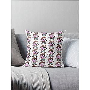 Smiling Friends Cowboy Pim Pattern - Adult Swim Throw Pillow