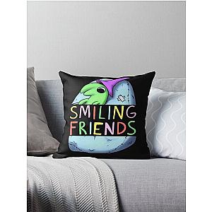 Gleb Smiling Friends Throw Pillow