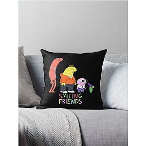 BEST SELLING - Smiling Friends All Smiling Friends Design Throw Pillow