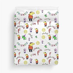 Smiling Friends Characters Pattern  Duvet Cover