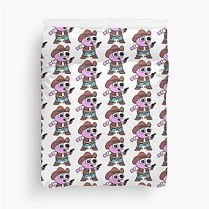 Smiling Friends Cowboy Pim Pattern - Adult Swim Duvet Cover