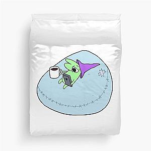 Glep on his Bean Bag Chair Smiling Friends - Adult Swim Duvet Cover