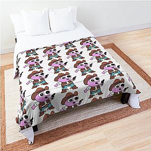 Smiling Friends Cowboy Pim Pattern - Adult Swim Comforter