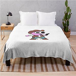 Smiling Friends Cowboy Pim - Adult Swim Classic T-Shirt Throw Blanket