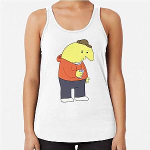 Smiling Friends Charlie With Phone - Adult Swim Racerback Tank Top