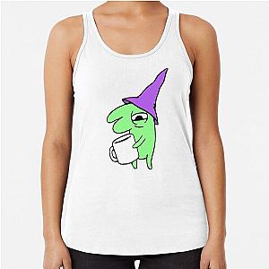 Gleb With Coffee Smiling Friends - Adult Swim Racerback Tank Top