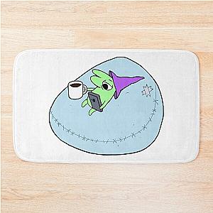 Glep on his Bean Bag Chair Smiling Friends - Adult Swim Bath Mat