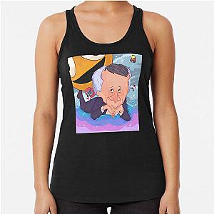 mr boss smiling friends  Racerback Tank Top