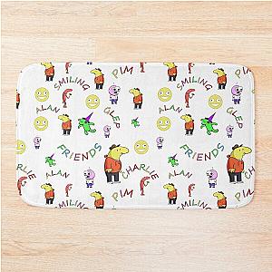 Smiling Friends Characters Pattern  Bath Mat