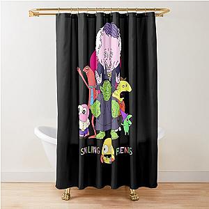 Smiling Friends Universe Shower Curtain