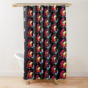 Smiling Friends Characters Shower Curtain