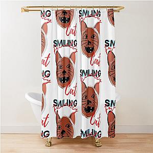 smiling friendly cat, smiling friends, smiling friends cat Shower Curtain