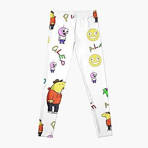 Smiling Friends Characters Pattern  Leggings