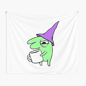 Gleb With Coffee Smiling Friends - Adult Swim Tapestry