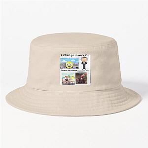 smiling friends meme sticker Bucket Hat