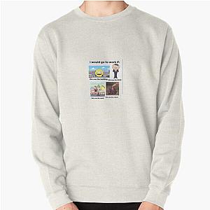 smiling friends meme sticker Pullover Sweatshirt