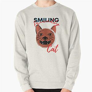 smiling friendly cat, smiling friends, smiling friends cat Pullover Sweatshirt