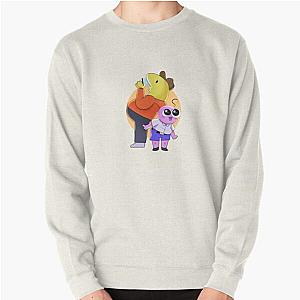 Smiling Friends Sticker Pullover Sweatshirt