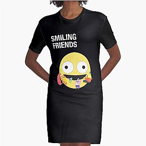 Smiling Friends - Adult Swim Graphic T-Shirt Dress