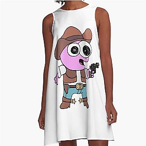 Smiling Friends Cowboy Pim - Adult Swim A-Line Dress