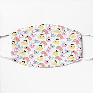 Smiling Friends minimal pattern Flat Mask