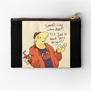 smiling friends charlie dompler Zipper Pouch