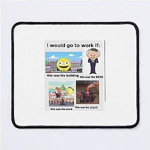 smiling friends meme sticker Mouse Pad