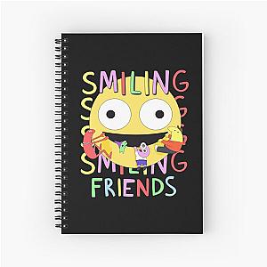 Cute Smiling Friends Spiral Notebook