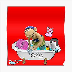 SML Posters - Jeffys Bathtime! SML Supermariologan TShirt Poster RB1201