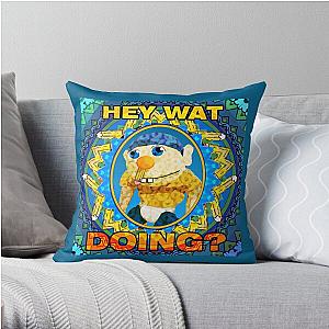 SML Pillows - HEY WAT DOING SML Throw Pillow RB1201