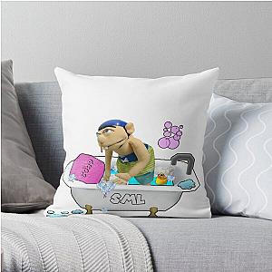 SML Pillows - Jeffys Bathtime! SML Supermariologan TShirt Throw Pillow RB1201