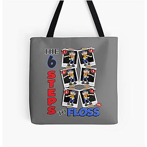 SML Bags - Jeffy 6 Steps to Floss - SML   All Over Print Tote Bag RB1201