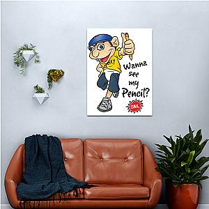 Jeffy Wanna See My Pencil Funny Sml Character Canvas Print Premium Merch Store