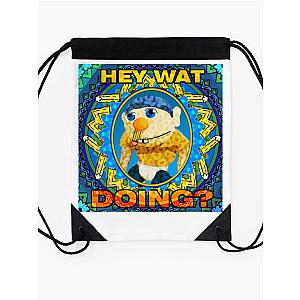 Hey Wat Doing Sml Drawstring Bag Premium Merch Store