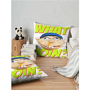 Sml Jeffy What Do Throw Pillow Premium Merch Store