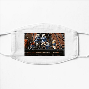 Smurfs Happily Smurfing Around Smurfs Face Masks