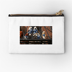 Smurfs Happily Smurfing Around Smurfs Zipper Pouches
