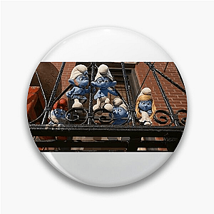 Smurfs Happily Smurfing Around Smurfs Pins