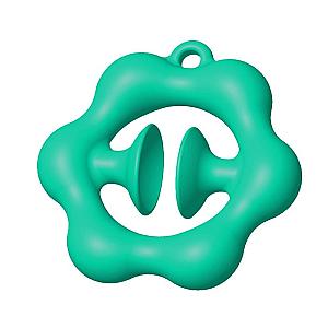 Green Flower Shape Snapper Fidget Toy for Stress Relief