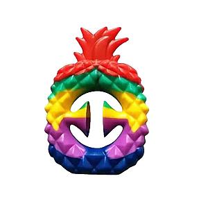 Rainbow Pine Apple Shape Snapper Fidget Toy for Stress Relief