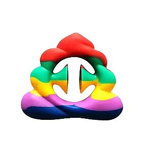 Rainbow Ice Cream Shape Snapper Fidget Toy for Stress Relief