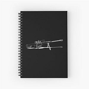 Spiral Notebook featuring 50 Caliber Sniper Rifle