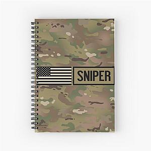 Sniper Military Spiral Notebook