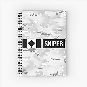 Sniper (Arctic) Spiral Notebook - Canadian Military