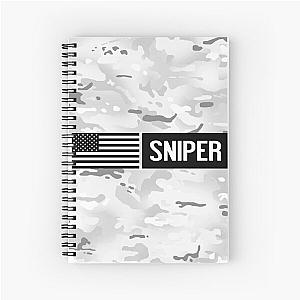 Sniper (Arctic) Spiral Notebook - U.S. Military