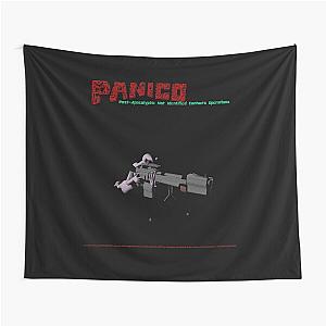 P.A.N.I.C.O. Tapestry featuring Cyoven'Hant Chyrkyan with I.G.S. Sniper Rifle