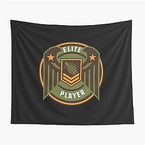 Gamer Badge Prize Elite Player Gold Star Wings Tapestry