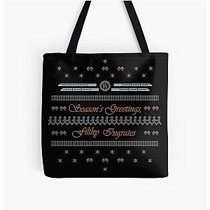 Christmas on the Snowpiercer All Over Print Tote Bag