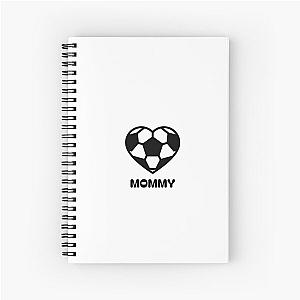 Soccer mommy football heart shape design mother love soccer mother's day gifts Spiral Notebook