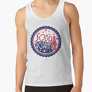 Sodapoppin Tank Tops - Sodapoppin Retro Soda Pop Bottle Cap Blue  Tank Top RB1706